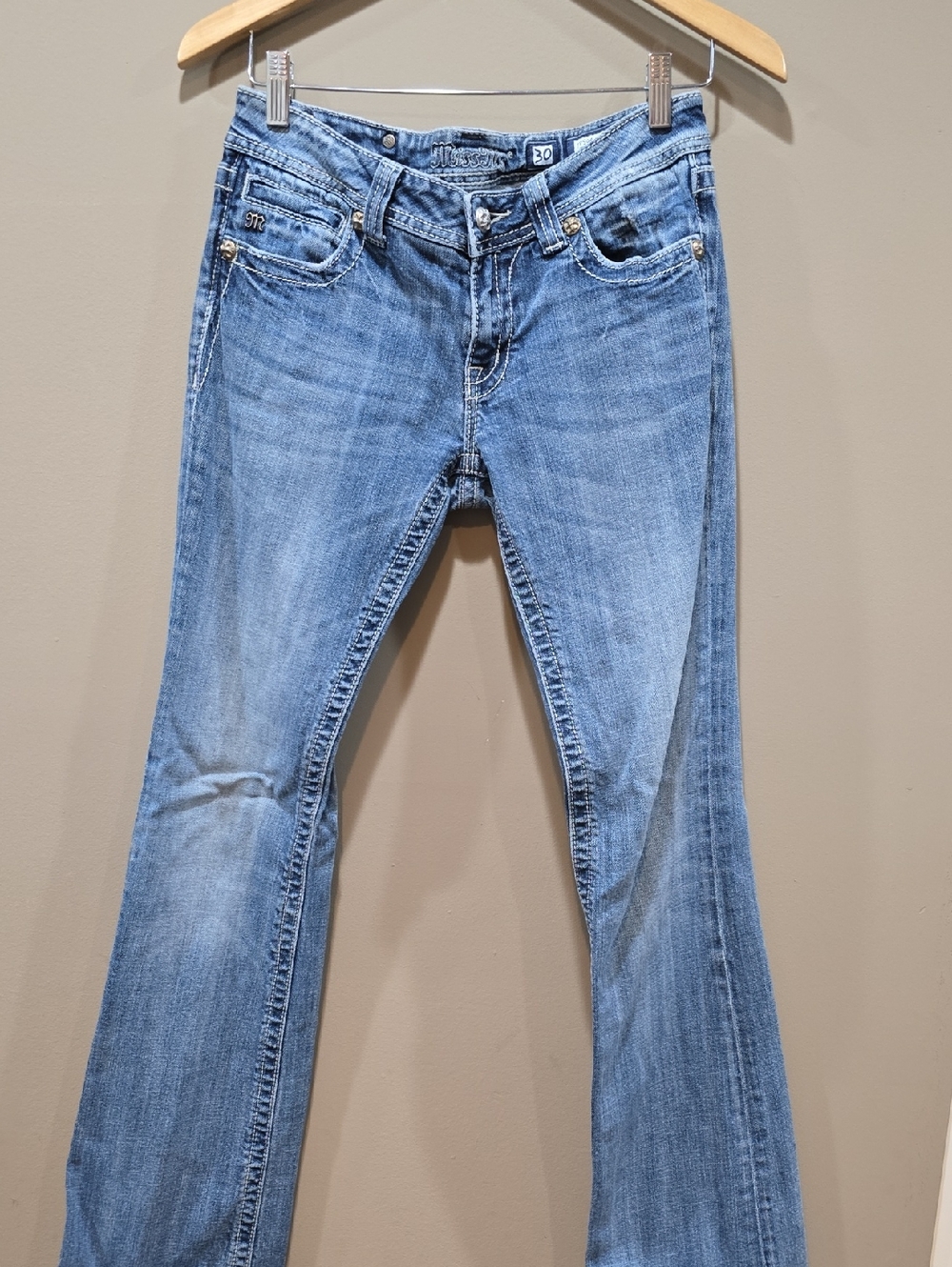 Miss Me Light Blue Boot Cut Jeans